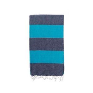 Stylish Luxury Hand Loomed Towel- Blue & Navy